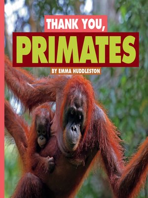 cover image of Thank You, Primates